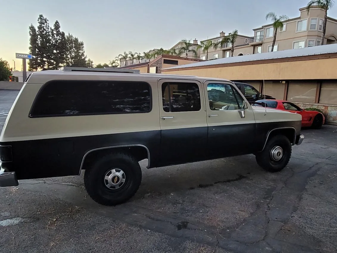 Full-size SUV parked at a service location