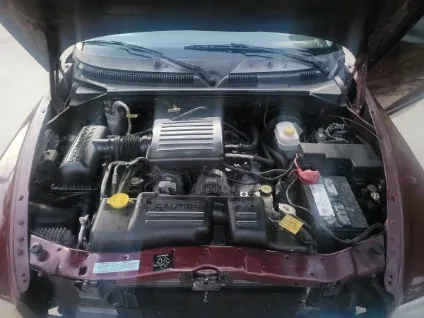 Engine bay during service